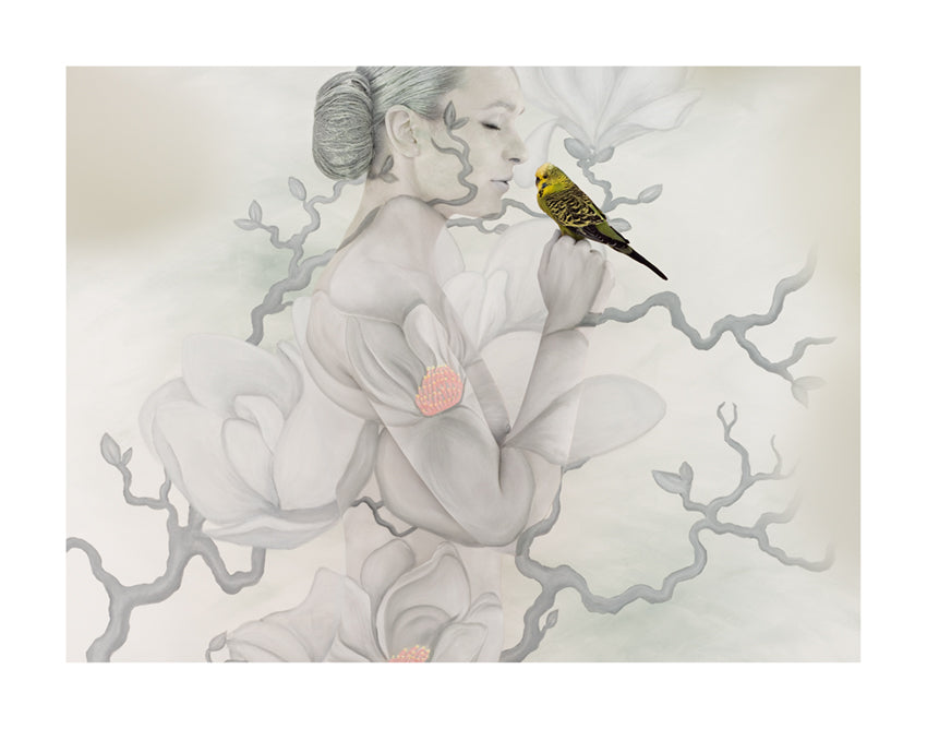 Mother Gaia - Magnolia Cradled Budgie II