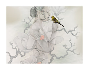 Mother Gaia - Magnolia Cradled Budgie II