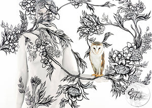 Owl on Bouquet